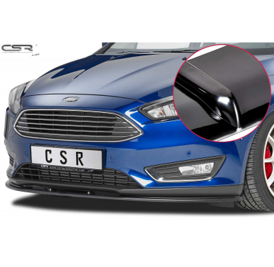 Spoiler añadido delantero Negro brillante Ford Focus 3 CSL182-G