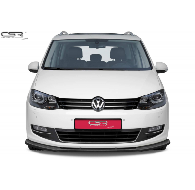 Spoiler añadido delantero Negro brillante VW Sharan II CSL184-G