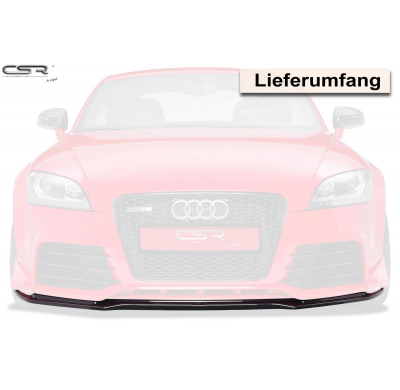 Spoiler añadido delantero Negro brillante Audi TT RS 8J CSL189-G