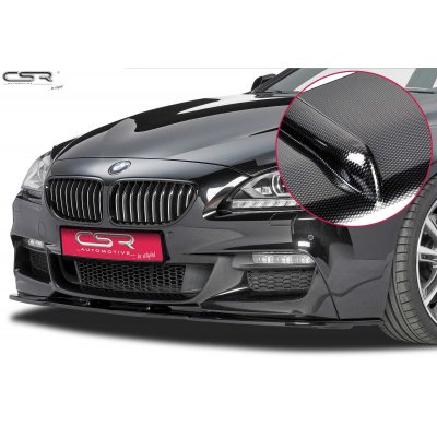 Spoiler añadido delantero imitacion carbono BMW 6er F06 / F12 / F13 CSL192-C