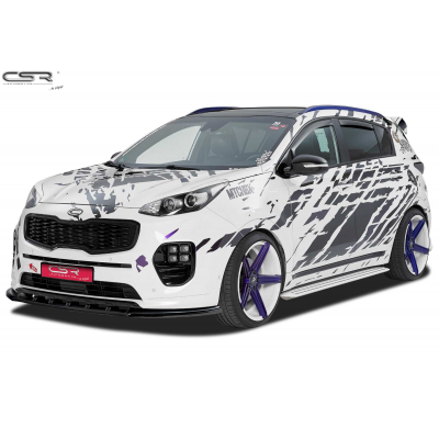 Spoiler añadido delantero Negro brillante Kia Sportage QL CSL200-G
