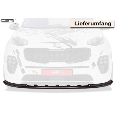 Spoiler añadido delantero Negro brillante Kia Sportage QL CSL200-G