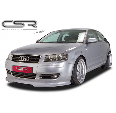 AÑADIDO PARAGOLPES DELANTERO FIBRA VIDRIO Audi A3 8P AÑO 2003-2005  3-puertas