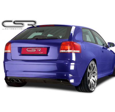 AÑADIDO PARAGOLPES TRASERO FIBERFLEX Audi  A3 8P AÑO 01/04-4/08  Hatchback 3puertas