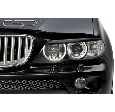 PESTAÑAS FAROS DELANTEROS ABS BMW X5 E53 Todos modelos AÑO  2003-2006