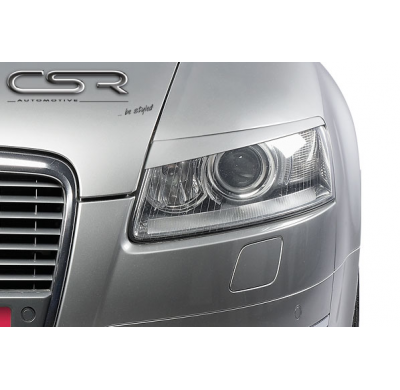 PESTAÑAS FAROS DELANTEROS ABS Audi A6 C6 Typ 4F Todos modelos Modelle AÑO  Desde 2004