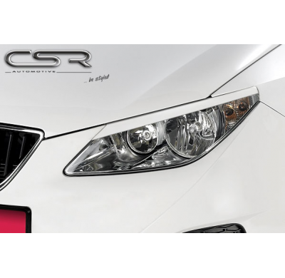 PESTAÑAS FAROS DELANTEROS ABS Seat Ibiza 6J Todos modelos AÑO  Desde 05/2008