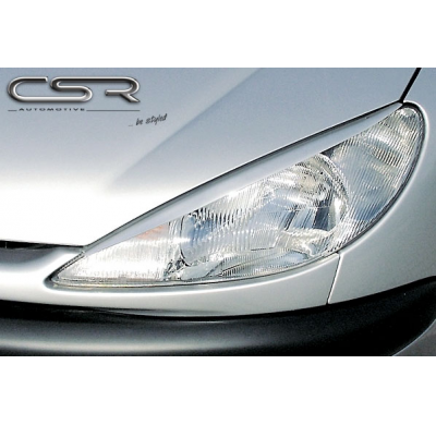 PESTAÑAS FAROS DELANTEROS ABS Peugeot 206 2*........ AÑO  1998-2006