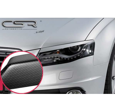Pestañas faros carbon look Audi A4 B8 SB118-C