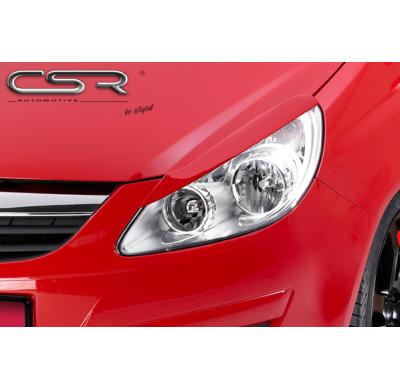 PESTAÑAS FAROS DELANTEROS ABS Opel Corsa D Hatchback AÑO  2006-2010