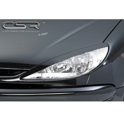 PESTAÑAS FAROS DELANTEROS ABS Peugeot 206 Todos modelos AÑO  1998-2006