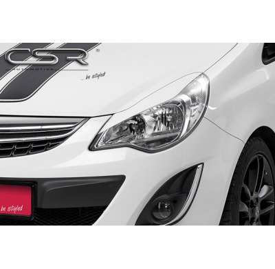 PESTAÑAS FAROS DELANTEROS ABS Opel Corsa D Todos modelos AÑO  Desde 11/2010