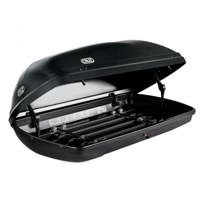 Cofre BAUL DE TECHO CRUZ Box 340N -negro brillo- U80 Cofre de techo con diseño funcional para montaje sobre barras.