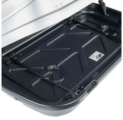 BAUL DE TECHO CRUZ Easy 430N -negro brillo- U80 Cofre de techo versátil para montaje sobre barras.