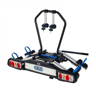 CRUZ Pivot eBike R3 EU towbar - 2 bicis Portabicicletas para bola de remolque con diseño moderno para bicicletas eléctricas.