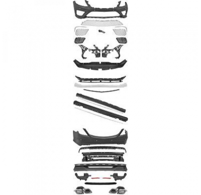 Kit Carroceria Deportivo W222 Mercedes Año:  13->>   Con Endrohrblenden
