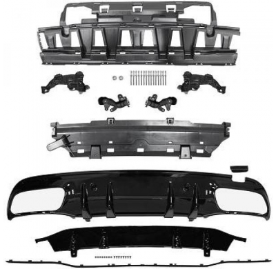 Difusor Paragolpes Trasero. W205 Mercedes Año:  19->>      Sport C63 Look