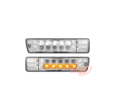 Intermitentes Con Luz De Dia Inlcuida Para Golf Ii Gl / Jetta_Chrome Drl Optic