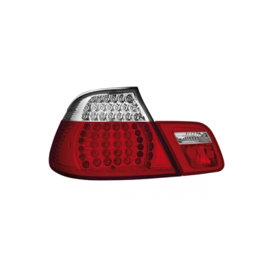 Pilotos Traseros Led Bmw E46 2d 00-07 _ Rojo/Crystal