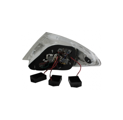 Pilotos Traseros Led Mercedes Benz C W204 07  _ Rojo/Crystal