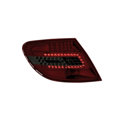 Pilotos Traseros Led Mercedes Benz C W204 07  _ Rojo/Smoke