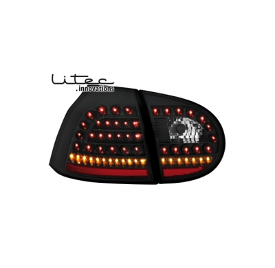 Pilotos Traseros Led Vw Golf V 03-09 _ Negro