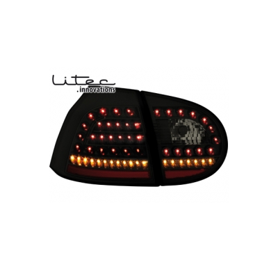 Pilotos Traseros Led Vw Golf V 03-09 _ Negro