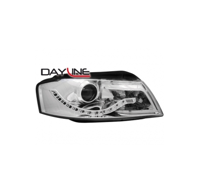 Faros Luz Diurna Audi A3 8p 03-08  _ _ Negro