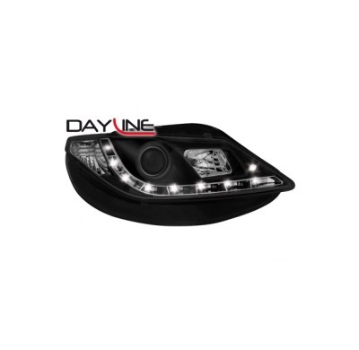 Faros Luz Diurna Seat Ibiza 6j 08- Negro