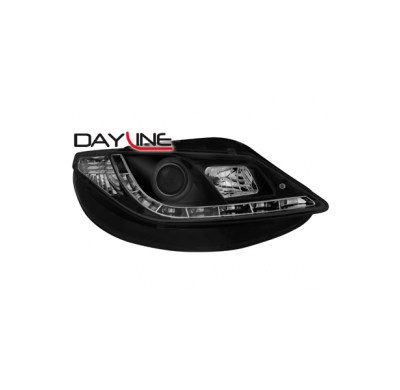 Faros Luz Diurna Seat Ibiza 6j 08- Negro