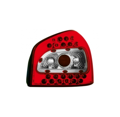 Led Pilotos Traseros Audi A3 8l 96-04 _ Rojo/Cristal