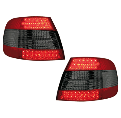 Pilotos Traseros Led Audi A4 B5 Lim. -99'-00' _ Rojo/Ahumado