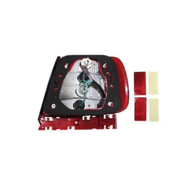 Pilotos Traseros Led Audi A4 B5 Lim. -99'-00' _ Rojo/Ahumado