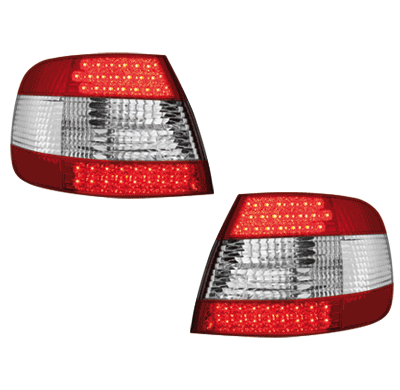 Pilotos Led Audi A4 B5 Lim. -99-00 _ Rojo/Transparente