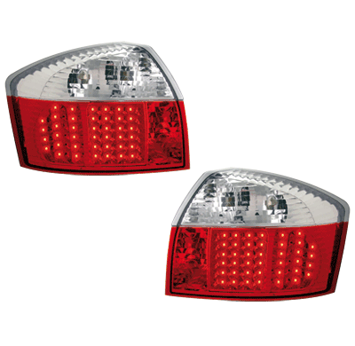 Led Pilotos Traseros Audi A4 8e Lim. 01-04  Rojo/Crystal