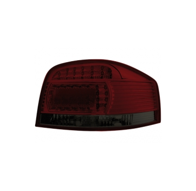 Pilotos Led Audi A3 8p 03+ _ Rojo/Smoke