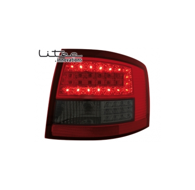 Pilotos Traseros Led Audi A6 Avant _ Rojo/Negros 12/97-01/05 4b
