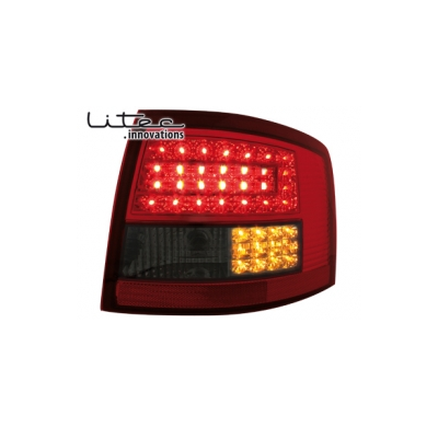 Pilotos Traseros Led Audi A6 Avant _ Rojo/Negros 12/97-01/05 4b