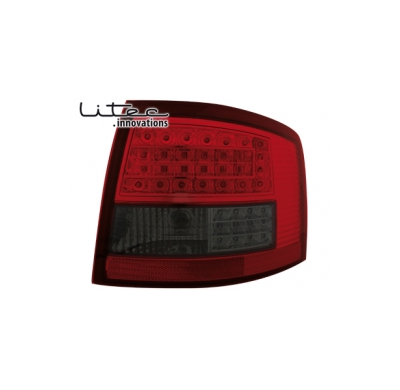 Pilotos Traseros Led Audi A6 Avant _ Rojo/Negros 12/97-01/05 4b
