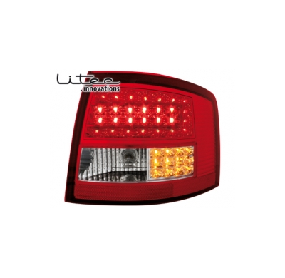 Pilotos Traseros Led Audi A6 Avant _ Rojo/Cristal  12/97-01/05  4b