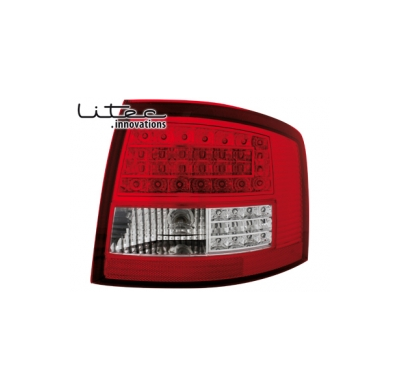 Pilotos Traseros Led Audi A6 Avant _ Rojo/Cristal  12/97-01/05  4b