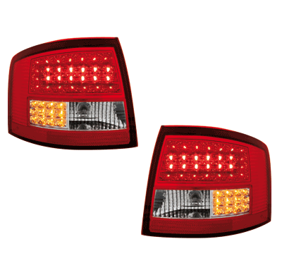 Pilotos Traseros Led Audi A6 Avant _ Rojo/Cristal  12/97-01/05  4b