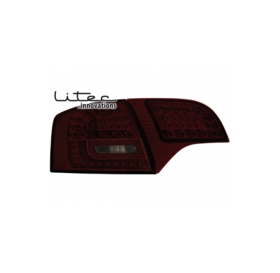 Pilotos Led Audi A4 Avant B7 04-08 _ Rojo/Smoke