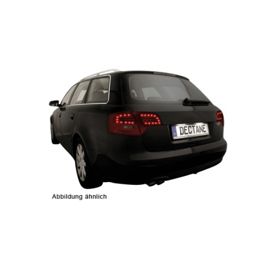 Pilotos Led Audi A4 Avant B7 04-08 _ Rojo/Smoke