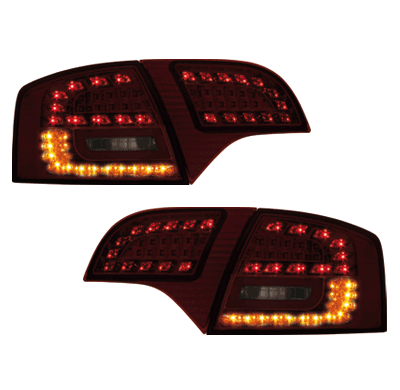 Pilotos Led Audi A4 Avant B7 04-08 _ Rojo/Smoke