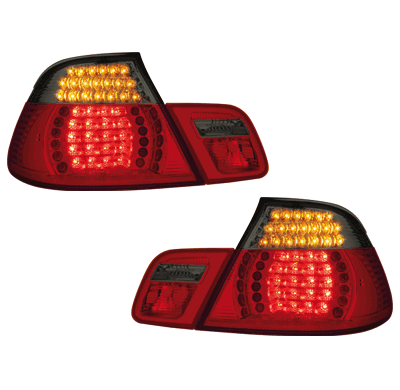 Led Pilotos Traseros Bmw E46 2d 98-01 _ Rojo/Cnegro