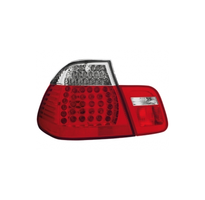 Led Pilotos Traseros Bmw E46 4d 02-04 _ Rojo/Cristal
