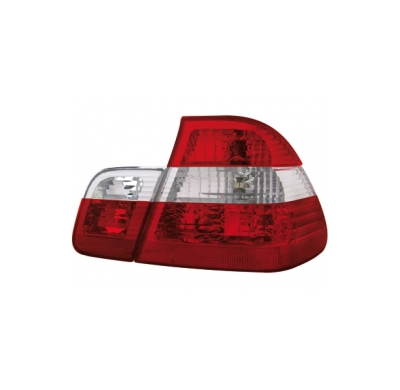 Pilotos Bmw E46 Lim. 98-01 _ Rojo/Transparente