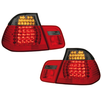 Led Pilotos Traseros Bmw E46 4d 98-01 _ Rojo/Negro