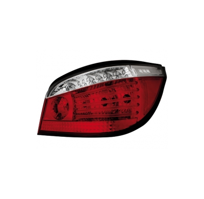Pilotos Led Bmw E60 04+ _ Rojo/Cristal